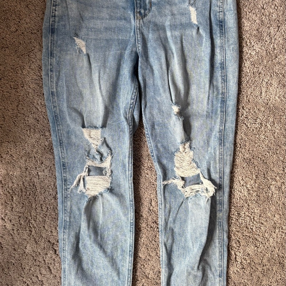 Hollister Light Blue Distressed Skinny Jeans